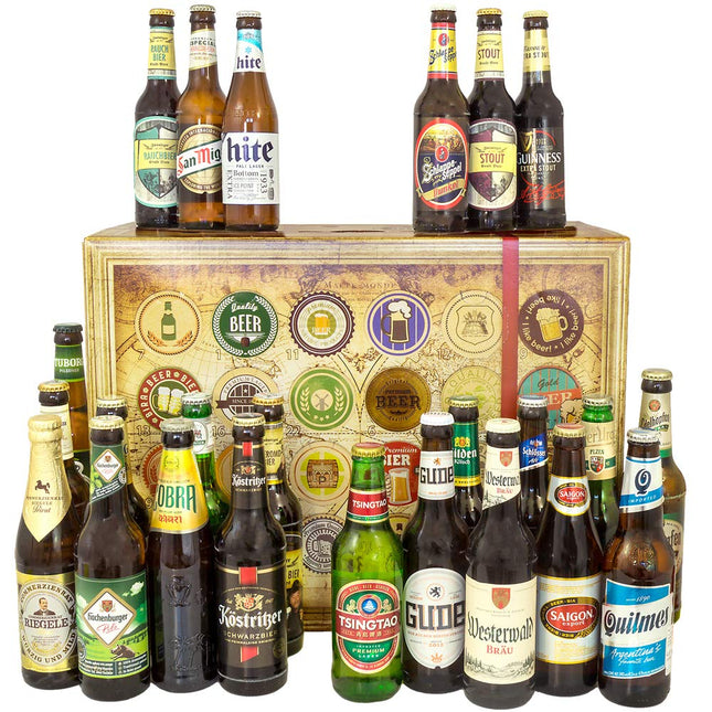 Õlle advendikalender maailmas ja Saksamaal koos Tsingtao + Tigeri + Hite Pale Lageri + muuga/Kingiidee advendikalender õllega/Õlle advendikalender