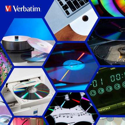 Verbatim CD-R Extra Protection, tühjad CD-d 700 MB andmesalvestusega, ideaalsed foto- ja videosalvestuste jaoks, ühilduvad iga tavalise CD-draiviga, 100 tk pakis