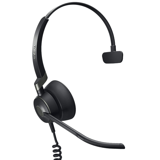 Jabra Engage 50 juhtmega peakomplekt, Mono - telefonipeakomplekt 3 mikrofoni süsteemiga, blokeerib taustamüra agendi parema keskendumise tagamiseks, kõnekeskuse peakomplekt täiustatud kuulmiskaitsega