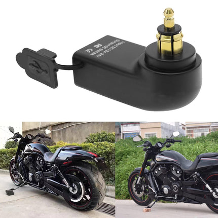 eMagTech mootorratta kahe USB-laadija asendus, ühildub F800GS F650GS F700GS R1200GS R1200RT USB-laadimispesa 2,4 A DC 12V-24V
