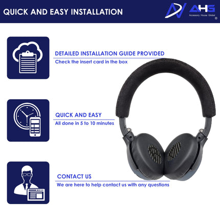 Premium Replacement SoundLink On-Ear Ear Pads Cushions Compatible with Bose SoundLink On-Ear Headphones, Bose On-Ear Wireless, Bose On-Ear 2 (OE2), and Bose SoundTrue On-Ear Headphones (Triple Black)
