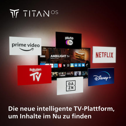 Philips Ambilight 43PUS8909 4K LED Smart TV - 43-inch display with pixel-precise Ultra HD Titan OS platform and Dolby Atmos sound. Works with Alexa and Google Assistant - Anthracite Gray