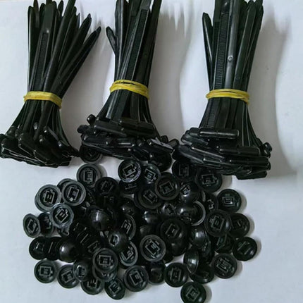 Universaalne nailonist kaablisideme pandla, 50/100 tk vastupidav iselukustuv nailonist kaablisidemete hoidik, mitmeotstarbeline plastkaablisidemete tööriist auto igapäevaseks remondiks (50 tk)