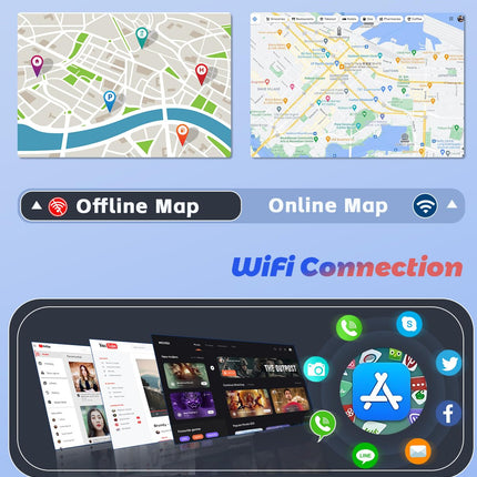 [2+64GB] Android 13 Car Radio, Wireless Carplay Android Auto, for Toyota Yaris 2006-2011 Radio, 9" Screen, Bluetooth, Mirror Link, GPS WiFi FM SWC USB EQ