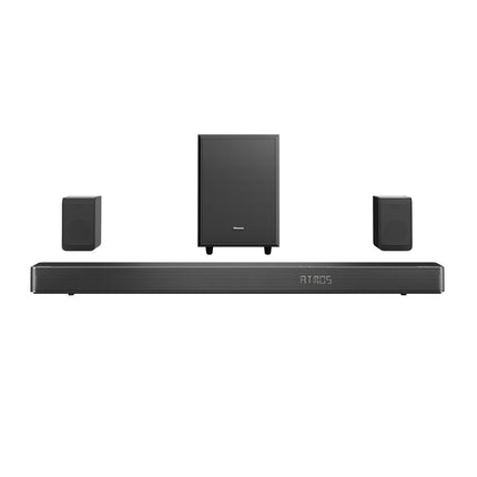 Hisense AX5125H 5.1.2 heliriba juhtmevaba subwooferiga ja tagumiste kõlaritega, 500W, Dolby Digital Plus, Dolby Atmos, Bluetooth, HDMI eARC/optiline/AUX/USB, must (2024)