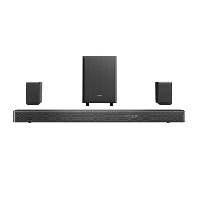 Hisense AX5125H 5.1.2 heliriba juhtmevaba subwooferiga ja tagumiste kõlaritega, 500W, Dolby Digital Plus, Dolby Atmos, Bluetooth, HDMI eARC/optiline/AUX/USB, must (2024)