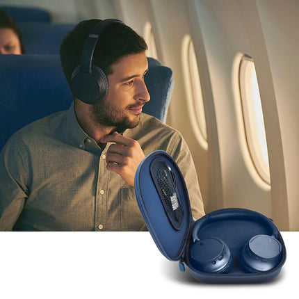 PAIYULE ümbris Sony WH-CH720N WH-CH520 WH-1000XM4 juhtmevabadele Bluetooth-kõrvaklappidele mürasummutusega, kõrvapealsed peakomplektid, kandekott, korraldaja, reisikoti tasku USB-kaabli jaoks (ainult karp) (sinine)