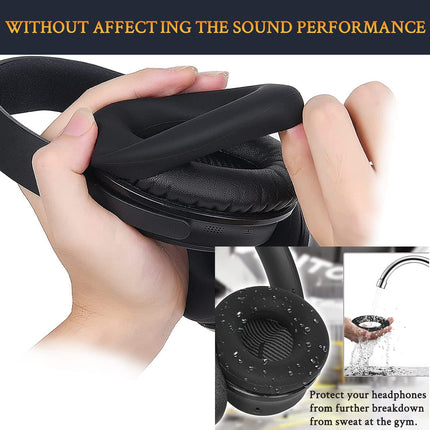 SOULWIT vahetuskõrvapadjad + peavõru, peavõru + silikoonist kõrvapadjad, kaitsekatted, vahetuslisatarvikute komplekt Bose QuietComfort 35 QC35, QC35 ii kõrvaklappidele