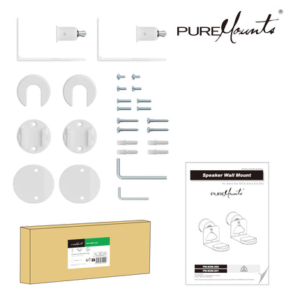 PureMounts® kõlari seinakinnitus Sonos® Era 100 ja 300 kõlaritele, 2 tk komplekt, valge