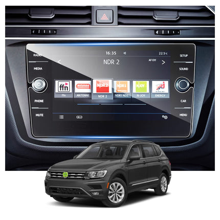 RUIYA 8" VW Tiguan 2 MK2 GTE Allspace 2017-2023 navigatsioonisüsteemi ekraanikaitse, ühildub VW Tiguan 2 GPS-ekraanikaitsega, 9H kriimustuskindel, sõrmejäljevastane Tiguan 2 ekraanikaitse auto navigatsioonisüsteemile
