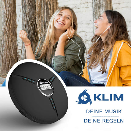 KLIM Discman - kaasaskantav CD-mängija sisseehitatud akuga - UUS - komplektis KLIM Fusion kõrvaklapid. Kompaktne mini kaasaskantav CD-mängija, ühildub CD-R, CD-RW ja MP3-ga - Discman CD-mängija - must