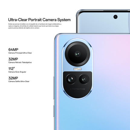 OPPO Reno10 5G, kahekordne, 256GB 8GB RAM, jääsinine