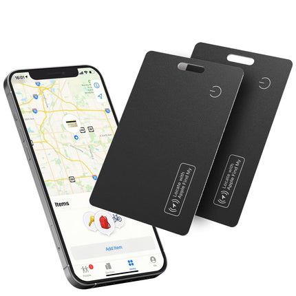 Reyke Slim Wallet jälgimiskaart, laetav rahakotiotsija, IP68 veekindel, töötab Apple Find My'ga (ainult iOS), pagasisiltide, mobiiltelefonide ja passide korraldaja.