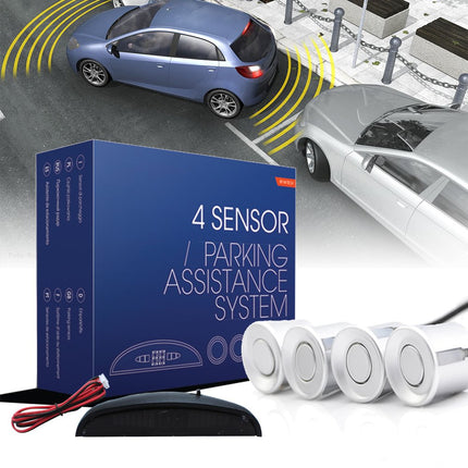 M-Tech CP4S Parking Aid 4 Sensors with Display and Speaker Silver
