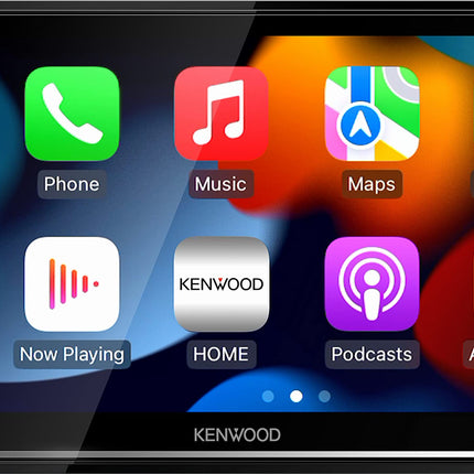 KENWOOD DMX7722DABS - 17,3 cm (6,8") digitaalne meedia AV-vastuvõtja juhtmevaba CarPlay ja Android Auto funktsiooniga (4x50W, DAB+/FM, BT, 3x eelväljundit 2,5 V, USB, iPod/iPhone'i juhtimine)