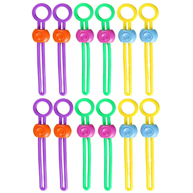 Reusable cable ties, 12 PCS bag clips silicone multiple colors clips food clips for bags for sealing freezer bags snacks nuts coffee