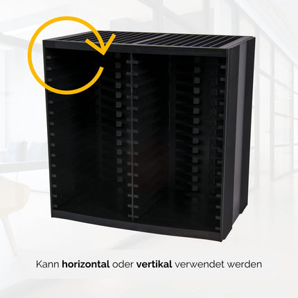 Fellowes CD-hoidik, CD-torn iseväljastussüsteemiga, horisontaalne ja vertikaalne kasutus, 30 + 18 CD jaoks, värvus: must