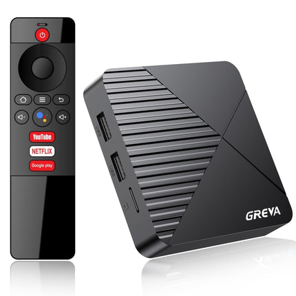 GREVA Android 13.0 teleriboks, Android Box 2GB RAM 16GB ROM RK3528mini neljatuumaline 64-bitine Cortex-A53 kiip, 8K UHD resolutsioon 2.4GHz/5.8GHz WiFi6 10/100M LAN Enternet Bluetooth 5.0 nutiteleriboks
