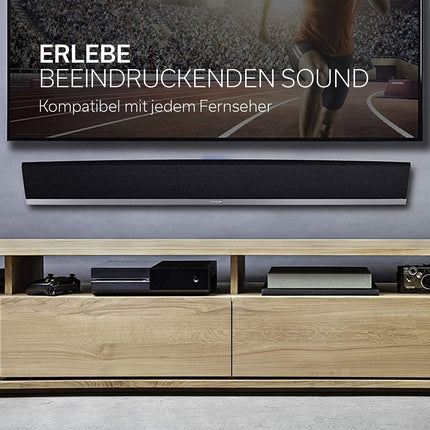 Denon DHT-S516H 2.1 TV-kõlaririba koos juhtmevaba subwooferiga, HEOS, Wi-Fi, Bluetooth, AirPlay 2, HDMI ARC, 4K Ultra HD, Dolby Digital, Dolby Digital Plus, DTS, Amazon Alexa ühilduvus