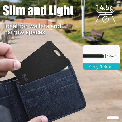 Qoosea Bluetooth Key Finder Object Finder Wallet Tracker (Only for iOS) for Wallet Key Finder Support Wireless Charging