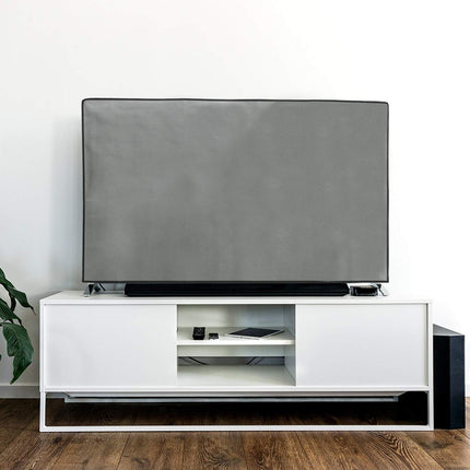 kwmobile 55" TV Cover - Indoor TV Screen Protector Cover - TV Screen Dust Cover - Light Grey