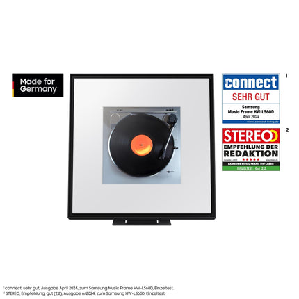 Samsung Music Frame HW-LS60D teleritele mõeldud heliriba, pildiraami stiilis Music Frame'i disain, Bluetooth-kõlar suure optimaalse kõlaripunktiga, juhtmevaba voogedastus [2024]