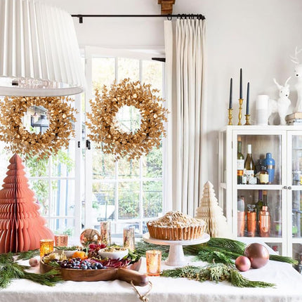 51cm Christmas wreath Christmas eucalyptus wreath Christmas decoration door wreath for Advent celebrations, house wall hanging or Christmas decoration, front door, house wall hanging or Christmas tree decoration door sign decoration
