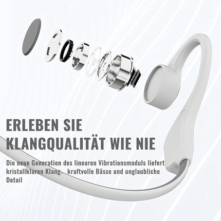 BADENBURG S1 luujuhtivusega kõrvaklapid, IP56 veekindlad, Bluetooth 5.3, juhtmevabad, avatud kõrvaga spordikõrvaklapid, 8 tundi mänguaega, mikrofoniga, ideaalsed treenimiseks, jooksmiseks, jalgrattasõiduks