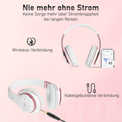 Lankey Sound juhtmevabad kõrvaklapid 6 ekvalaiseri režiimiga, Bluetooth-kõrvaklapid, 65 tundi kõrva katvad Bluetooth-kõrvaklapid sisseehitatud HD-mikrofoniga, FM, SD/TF õues, transpordiks, reisimiseks, õppimiseks
