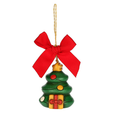 THUN - Christmas decoration Christmas tree made of ceramic, small, 4.4 x 4.1 cm, height 5.4 cm