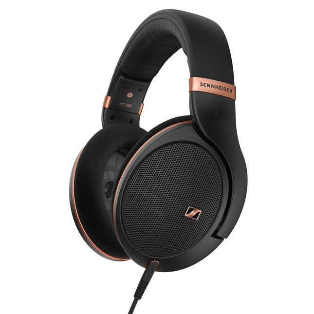 Sennheiser HD 505 SE juhtmega kõrvaklapid läbipaistva heli ja kontrollitud bassiga, optimeeritud mugavus, muusika, töö ja mängude jaoks – komplektis 1,80 m juhe – Copper Edition