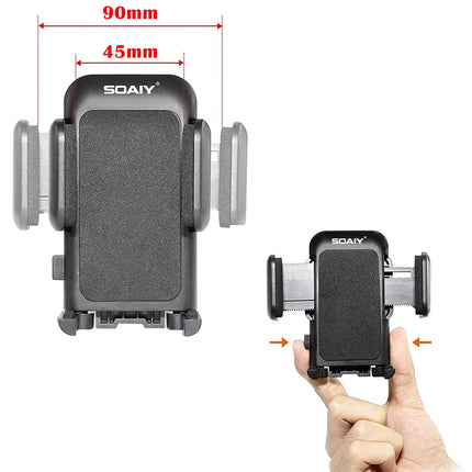 SOAIY 3-ühes universaalne autokinnitus laadijaga, kahe USB-pordiga sigaretisüütaja toiteallikaga, laadimisfunktsioon koos LED-auto aku indikaatoriga, 3.1A, 12/24V, ühildub nutitelefonide, iPhone'i, Samsungiga
