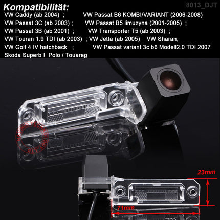 Tahavaatekaamera värviline parkimiskaamera tagurdussüsteemi parkimisabi veekindla asendus VW Caddy B5 B6 Passat 3C 3B Jetta Sagitar Multivan T5 Golf Plus Polo jaoks