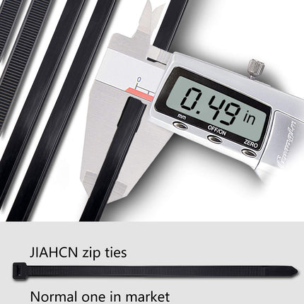 Cable Ties Black 600mm Cable Ties Long, Large Black Extra Strong Cable Ties UV Resistant, 60cm x 12.4mm Wide, Large Cable Tie for Cable Management, 30 Pack