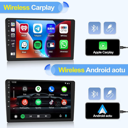 [2+64G] SIXWIN Android 13 autoraadio Ford Fiestale 2009-2017 koos Carplay/Android Auto/Mirrorlinkiga, 9-tolline mahtuvuslik puuteekraan, toetab WiFi/GPS/FM/Bluetoothi