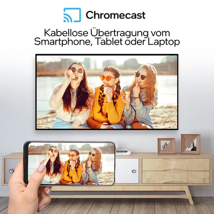 Android TV Stick GD1 4K HDR nutikas voogedastusmängija teleritele | WLAN/WiFi | Play pood | Chromecast | Netflix | Prime Video | Disney Plus