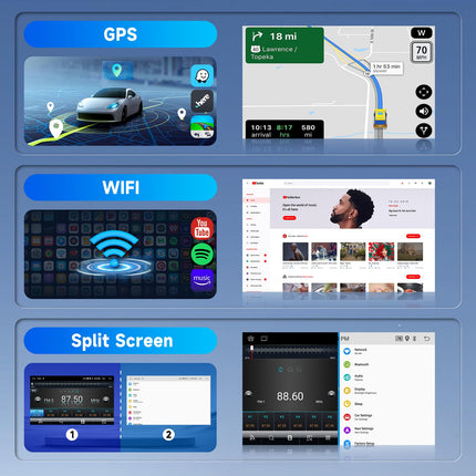 【2+64G】 Hodozzy Carplay autostereo FIAT Punto 2005-2009/Fiat Linea 2007-2011 jaoks koos navigatsiooni/WiFi-ga, 7-tolline FIAT autoraadio Bluetoothiga koos Android Auto/EQ/Peegliühenduse/FM/RDS/SWC/USB+tagurduskaameraga