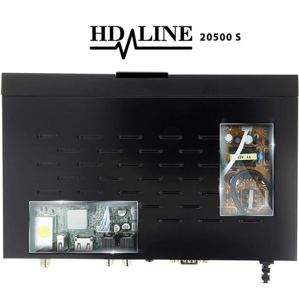 hd-line 20500 S Digital Satellite HD Receiver (DVB-S/DVB-S2, HDMI, AV, 2x USB 2.0, Full HD 1080p, Digital Audio Out) [Pre-programmed for Astra, Hotbird and Türksat] Intelligent Remote Control