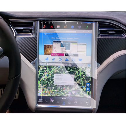GAFAT 2013-2020 Tesla Model S Model X 17" navigatsiooniekraanikaitse, karastatud klaasist ekraanikaitse Model S puutetundlikule ekraanile, löögikindel, 9H kriimustuskindel