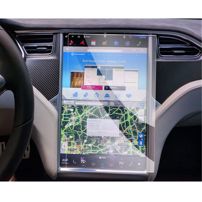 GAFAT 2013-2020 Tesla Model S Model X 17" navigatsiooniekraanikaitse, karastatud klaasist ekraanikaitse Model S puutetundlikule ekraanile, löögikindel, 9H kriimustuskindel
