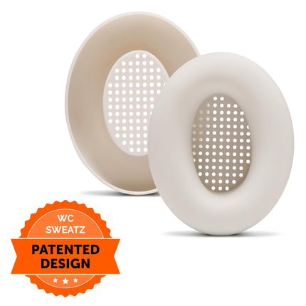 WC SweatZ XM3 – Patented sweat-proof ear pads for Sony WH1000XM3 by WC | Silicone ear pads for Sony WH-1000XM3 headphones | Sweat-proof and easily washable | Beige