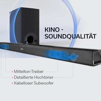 Denon DHT-S316 2.1 lameekraaniga televiisori heliriba koos juhtmevaba subwooferiga, Bluetoothi, HDMI ARC, Dolby Digitali, DTS-i ja optilise sisendiga