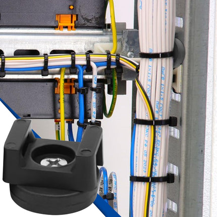 20 magnetilise kaablisideme, magnetilise hoidiku, magnetiliste kaabliklambrite, magnetiliste klambrite, kaablihoidjate, kaabliklambrite hoidikute pakk autosse, kontorisse, koju