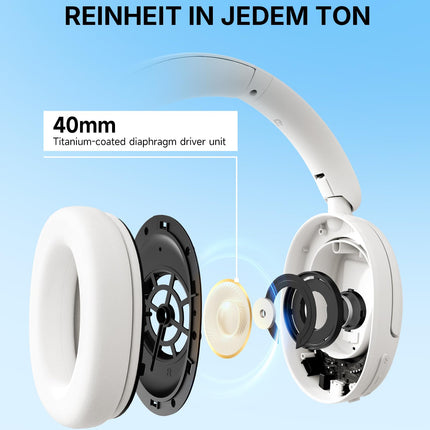 Edifier W800BT SE juhtmevabad kõrvaklapid Bluetooth 5.4 – tehisintellektiga mürasummutus kõnedele – 45-tunnine aku tööiga – kiire laadimine – AAC-koodek – kahe seadme ühendus – kokkupandav – must