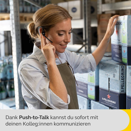 Jabra Perform 45 Mono Bluetooth peakomplekt kõrvakonksuga, integreeritud mikrofon ülimüra summutusega, PTT-funktsiooniga, näost näkku kõnerežiimiga ja diskreetse disainiga - must