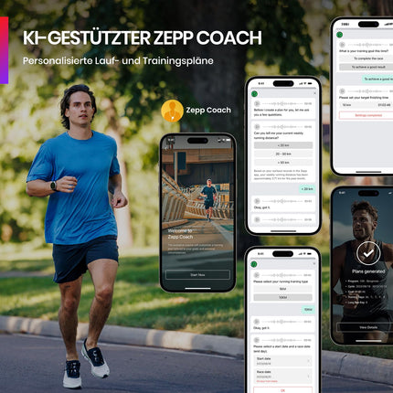 Amazfit Balance 46mm Smart Watch, Contactless NFC Payment, AI Fitness Coach, 14-Day Battery Life, Sleep and Health Monitoring, GPS, 150 Sports Modes, Bluetooth Calling for Android and iPhone