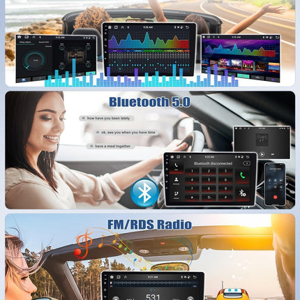 4G+64G 8Core CAMECHO Android 13 Car Radio for Opel Corsa 2015-2019/Opel Adam 2013-2016 with Navigation Carplay Android Auto, 9 inch Screen Radio 2 Din with Bluetooth RDS/FM WiFi Mirror Link DSP