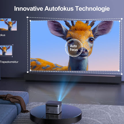【Autofookus/trapetsikorrektsioon】 Projektor, 28000 luumeniga WiFi Bluetooth-projektor Full HD 1080P, kodukino videoprojektor 4K tugi, ühildub Fire Sticki, Xboxi, PS5, sülearvuti, USB ja mobiiltelefoni projektoriga