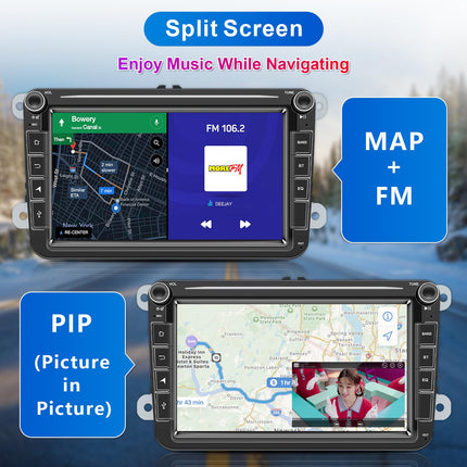Android autoraadio navigatsiooniekraaniga VW Golf 5 6-kohalisele Passat Sharanile Tiguanile, juhtmevaba Android Auto 8-tuumaline 4G+64G Golfi raadio Carplayga, 8-tolline VW Polo T5 Caddy raadio Bluetooth RDS FM GPS DAB+ WiFi