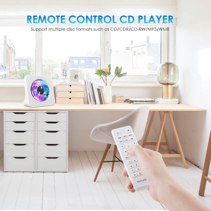 Kaasaskantav CD-mängija Bluetoothiga, Gueray lauaarvuti CD-mängija koduseks CD-mängijaks, sisseehitatud kahe HiFi kõlariga, AUX kõrvaklappide pesaga, FM-raadio, Boombox puldiga, USB-pordiga